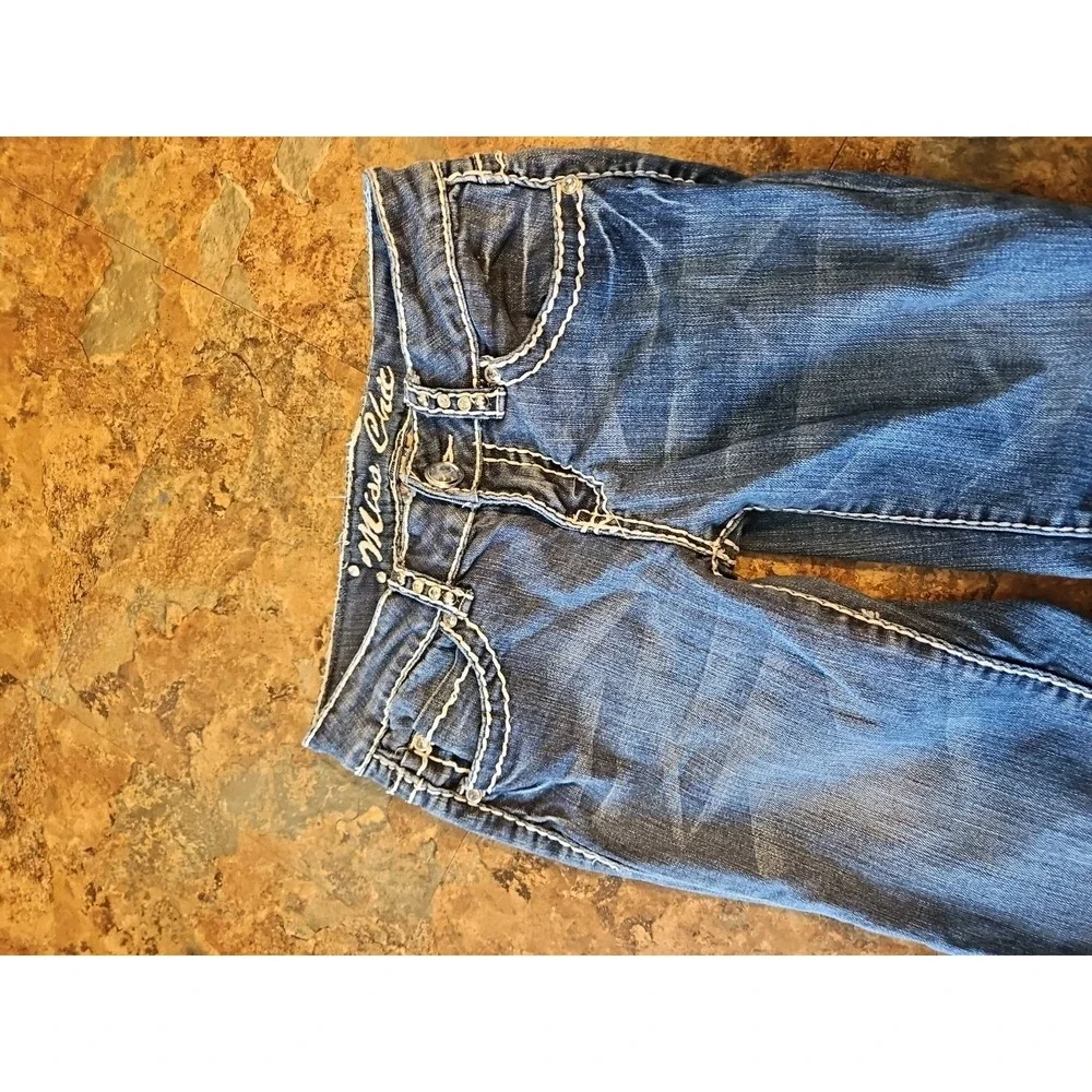 Miss‎ Chic Jeans New Fashion Jean Embellished Pockets Size 3/29WX23